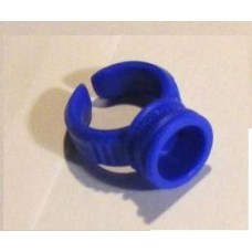 Ujjgyűrű műanyag Kék, steril
